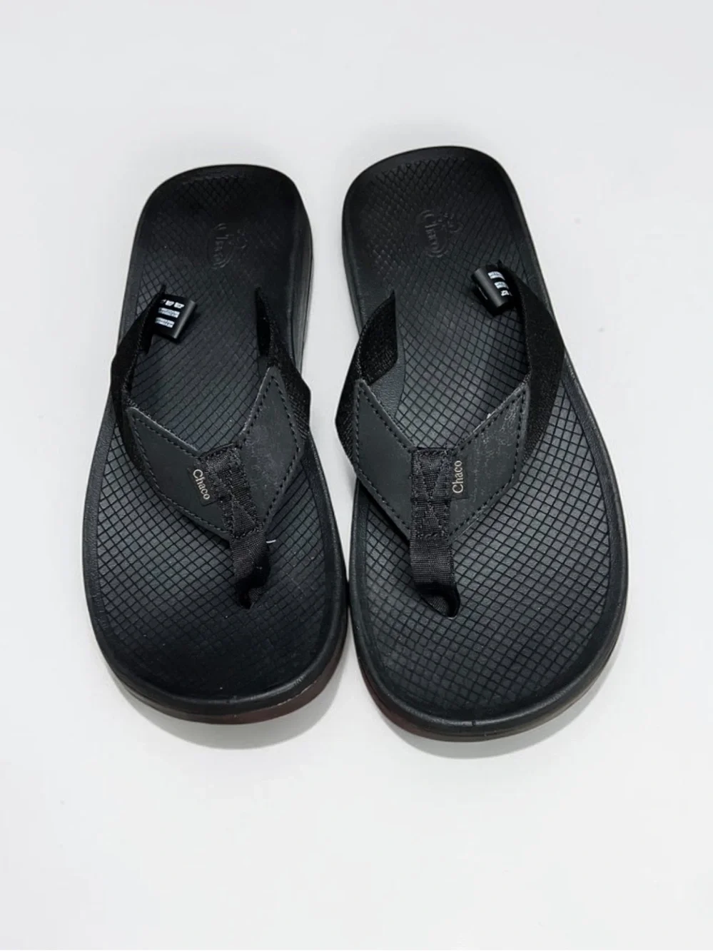 🌻NEW Chaco Lowdown Flip Flops Men's Size 10 Black Sport Sandals JCH107325